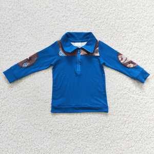 4.5 Howdy blue boy pullover