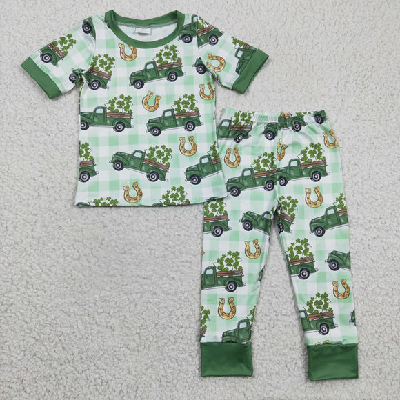 St. Patrick's boys green pajamas clothing