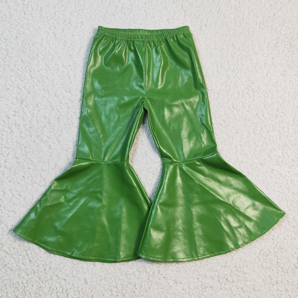 green Leather pants