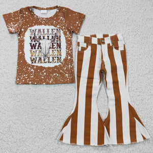 wallen brown top + jeans outfits