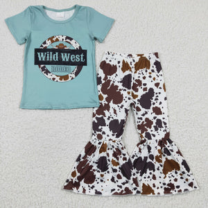 wild west rodeo green girls clothing