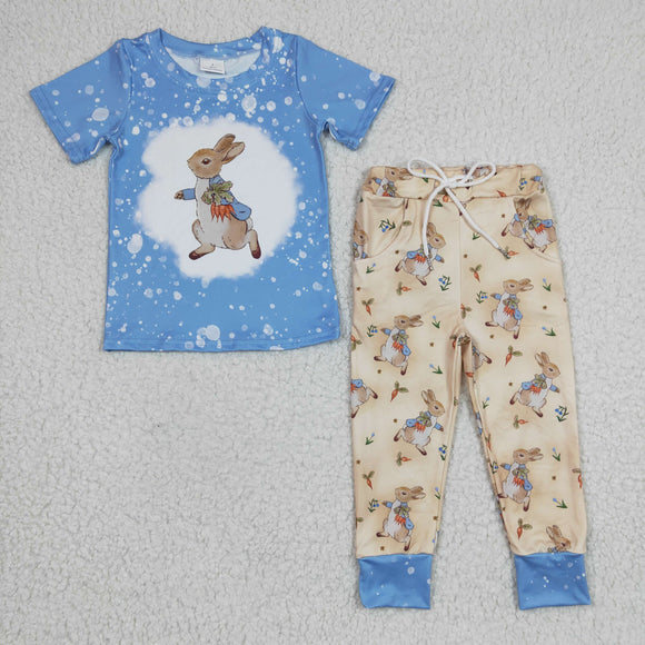 Easter rabbit blue boys outfits