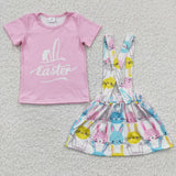 Easter pink Bunny girls outfits