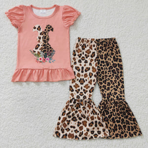 orange bunny leopard girls clothing
