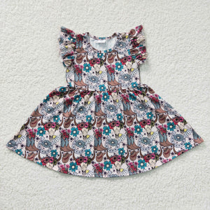 summer western boots girls dress