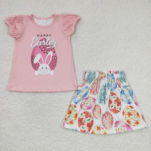 Easter Bunny pink girls outfits