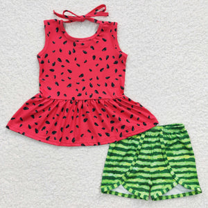summer  watermelon girls clothing