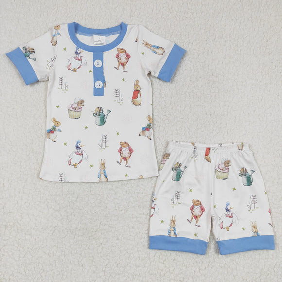 Easter Bunny boy blue pajamas outfits