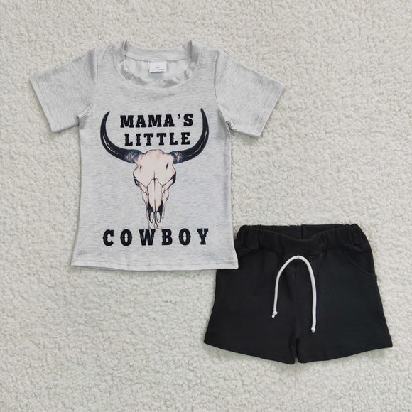 white mama's little cowboy and black boy outfits