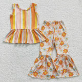 milk silk floral and stripe girls outfits