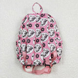 High quality cow flower print backpack