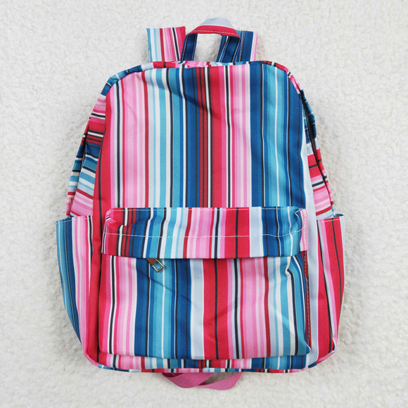 High quality Vertical fringe print backpack