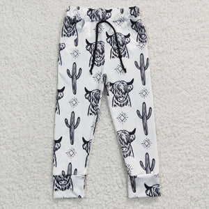 cow and cactus white trousers