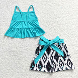 new style summer green girls outfits