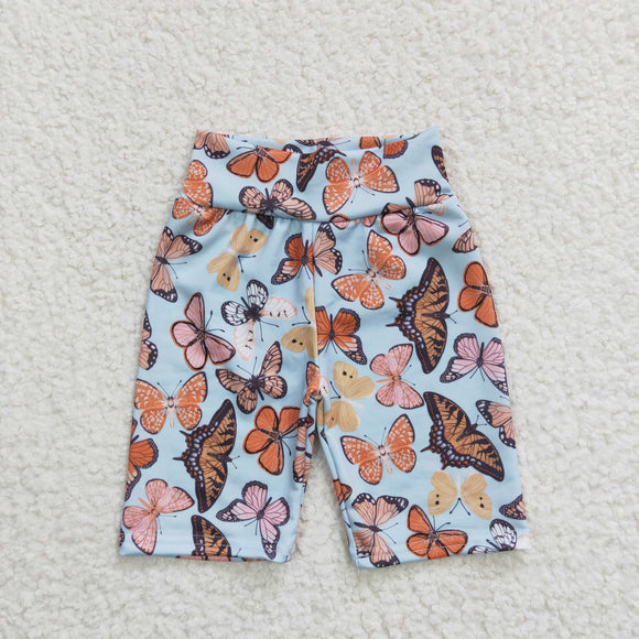 Summer girl cycling shorts--butterfly