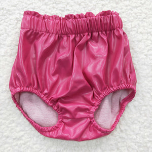 hot pink  Leather BLOOMERS