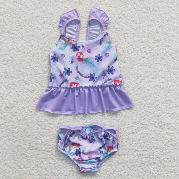 summer purple cartoon swimsuit