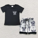 western cow and cactus black boy outfits
