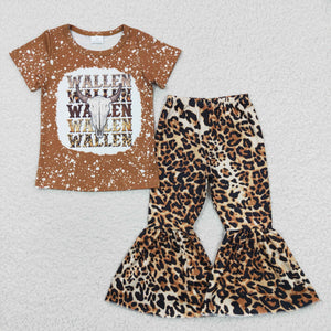 WALLEN skull cow leopard girl clothing  outfits