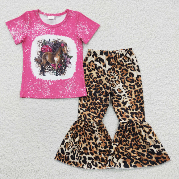 horse pink leopard girl clothing  outfits
