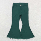 new style green denim bell bottoms