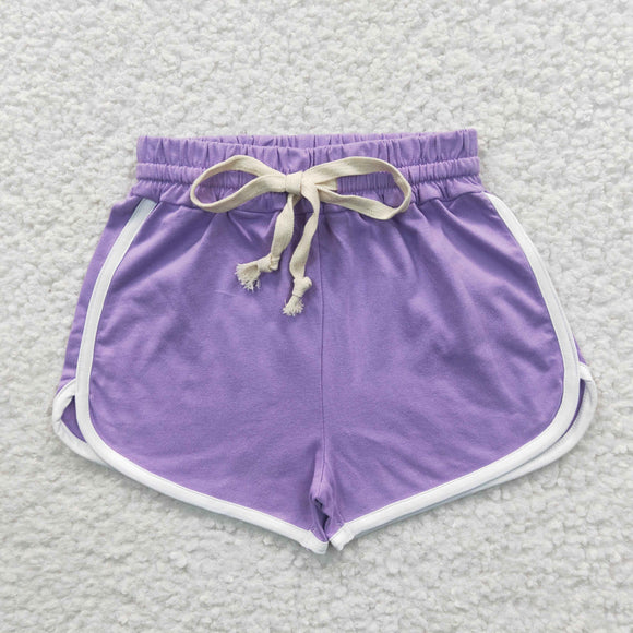 Real Rope Girls sports shorts purple