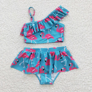 summer flamingo swimsuit