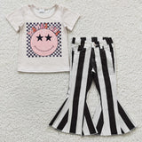 mamas girl top + stripe jeans outfits