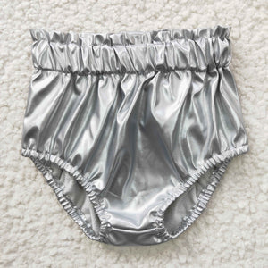 silver  PLEATHER BLOOMERS