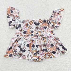 new style cartoon mouse girls romper