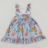 summer embroidered mama's girl floral girls dress