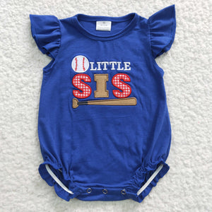 embroidered baseball little sis girl bubble