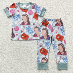 cartoon pencil floral girls outfits