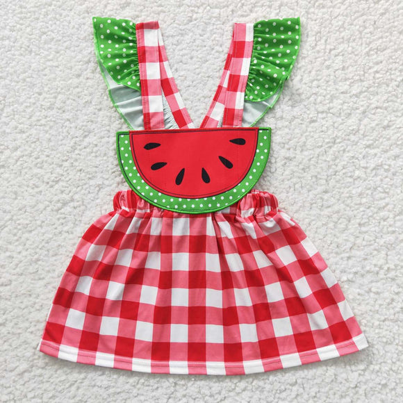 watermelon red girls dress