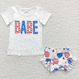 4th of July babe bummies outfits