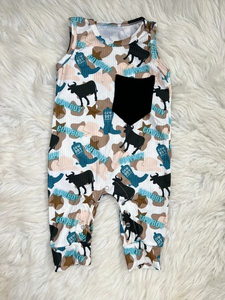 baby cow romper