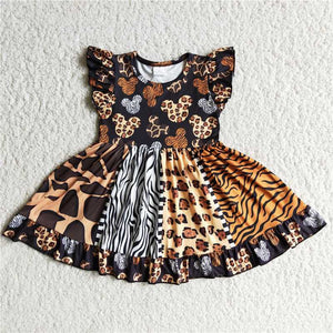 leopard Cartoon print dress