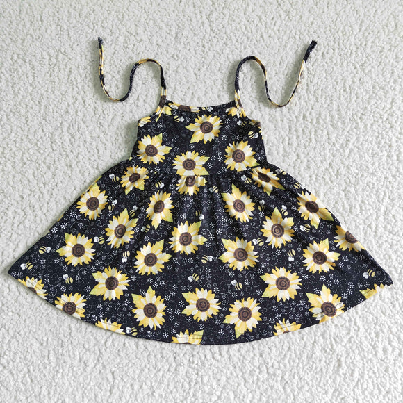 Summer girl sunflower dress