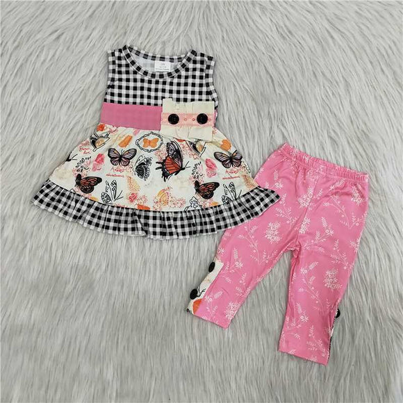 Pink sleeveless   girl clothing  outfits
