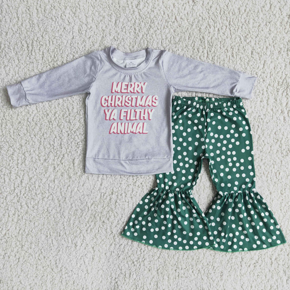 Christmas grey girls clothing  outfits