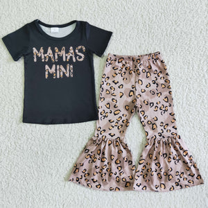 black MAMA'S MINI girl clothing