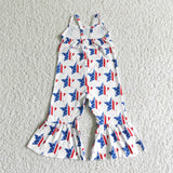 4th July jumpsuit--white star