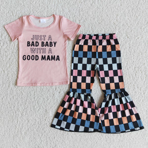 "bad Baby"girl clothing  outfits