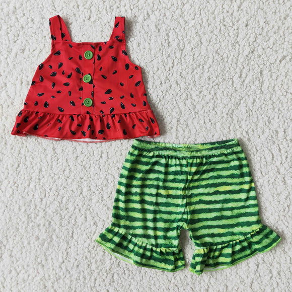 watermelon  print  Girl's Summer outfits